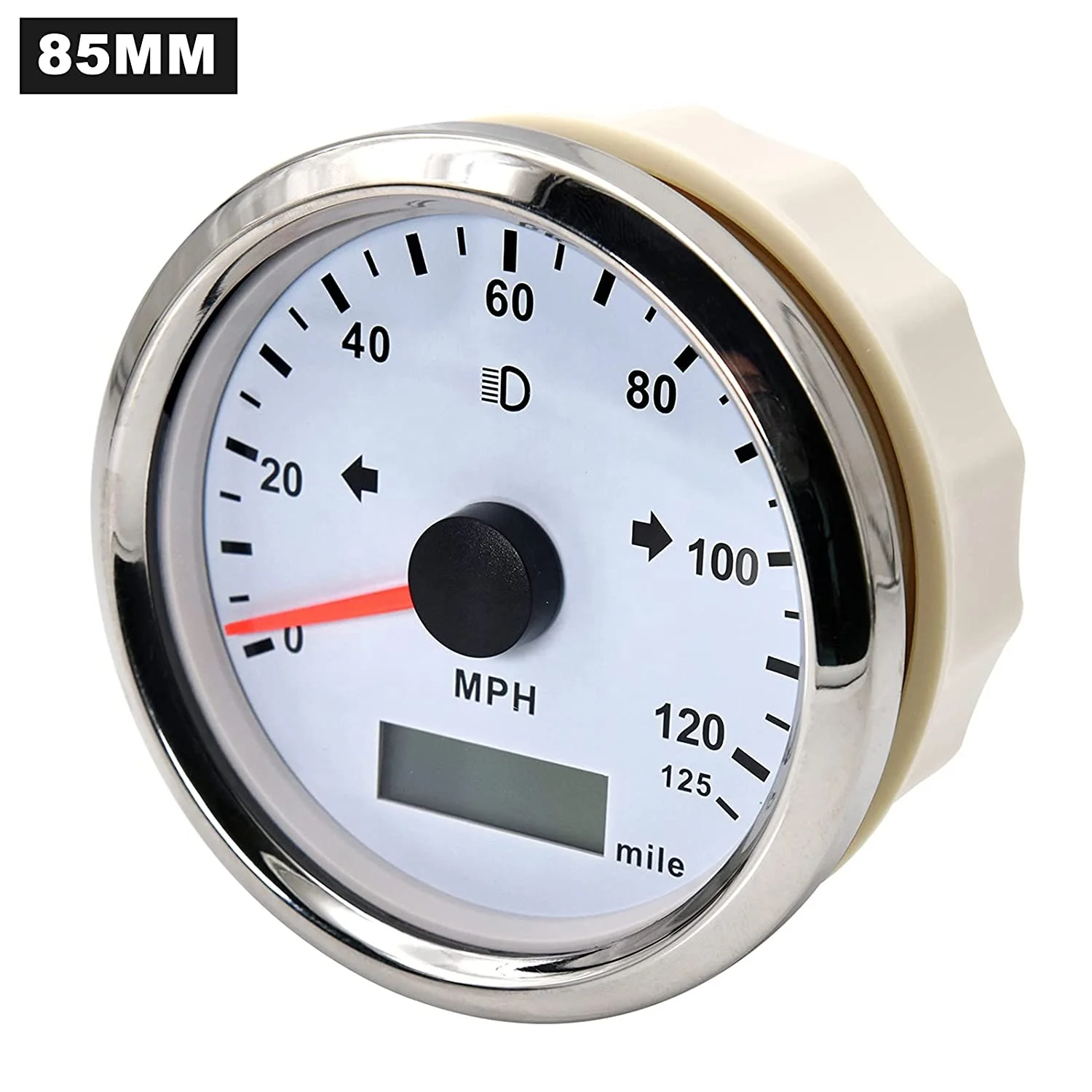 12V/ 24V 85mm Kmh Mphノットスピードメーター走行距離計GPSスピード 