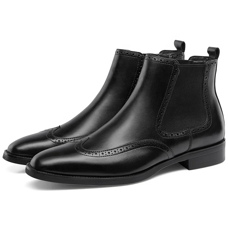 Classic Designer Chelsea Boots High Quality Business Men Leather Boots ...