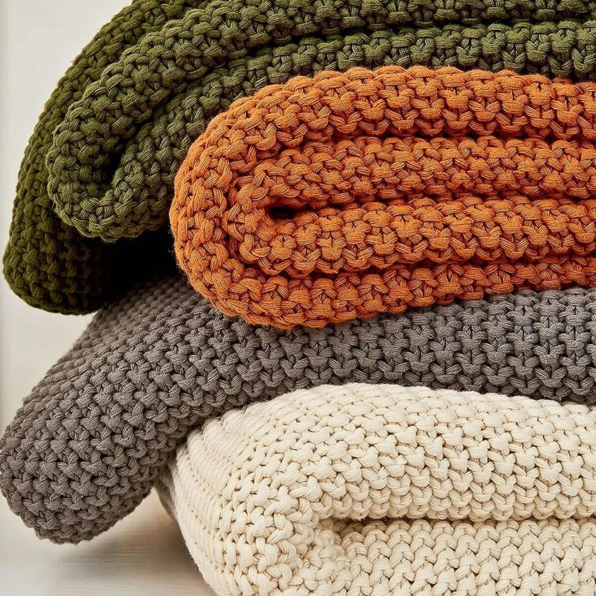 European American Retro Nation Acrylic Geometric Pattern Sofa Blanket Knitted Sofa Cover Baby Blanket