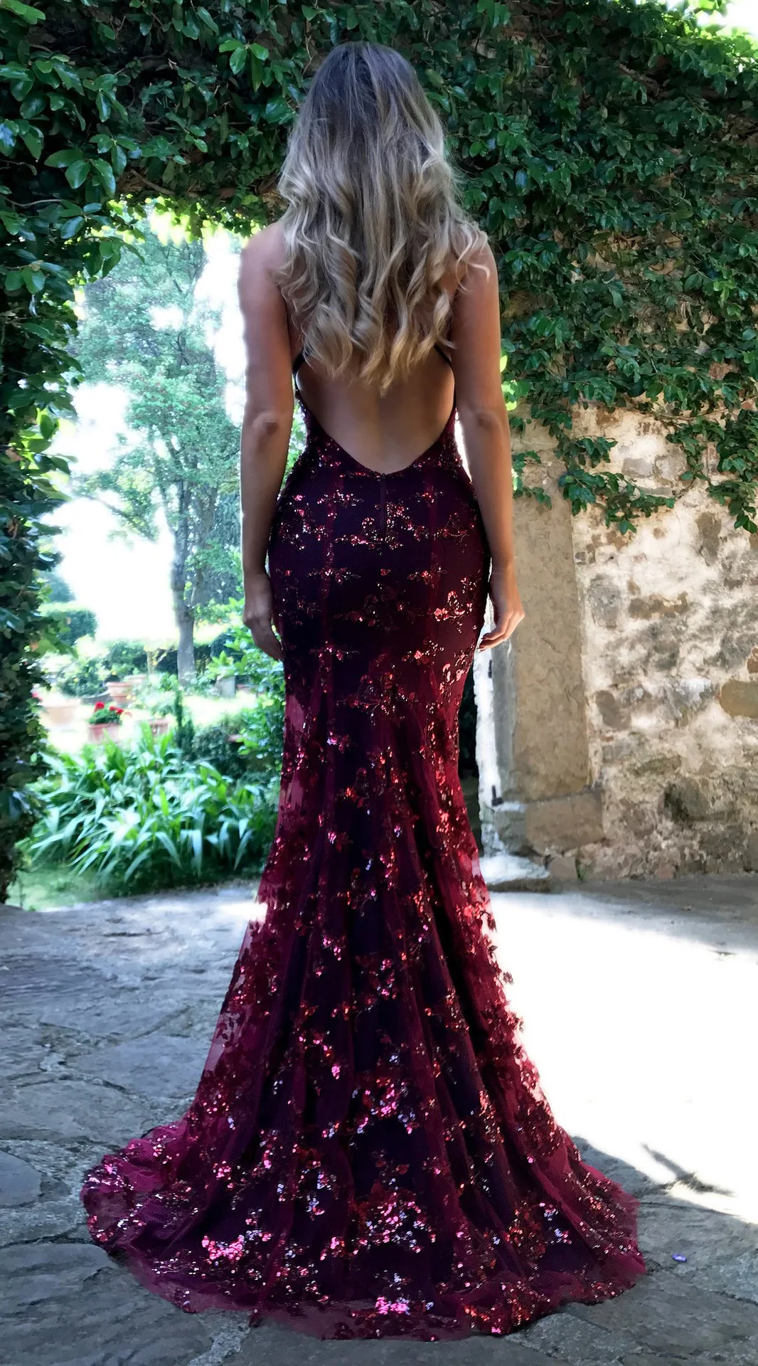 slim fit dress slacks Evi glitter gala maxi dress silver / Maxi party dresses main image 1