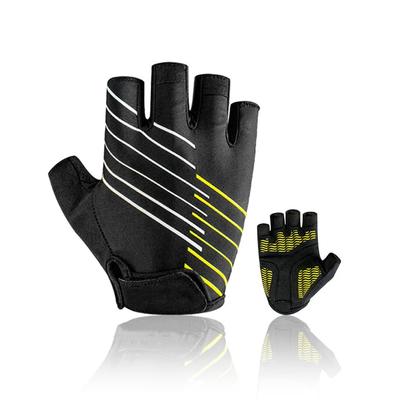 Summer Half-Finger Cycling Gloves for Outdoor Sports Breathable Wear-Resistant with Shock Absorption Motorcycle Accessories