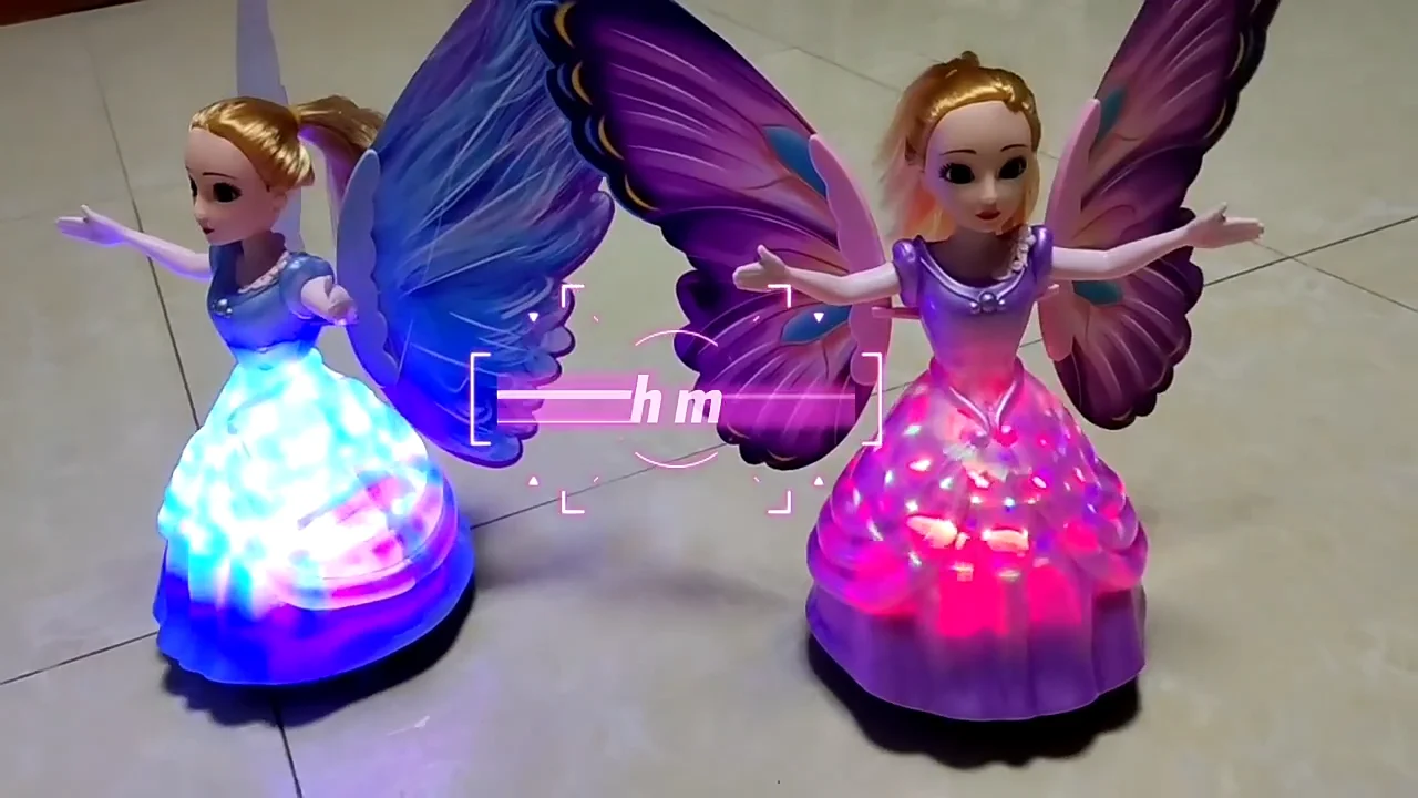 Purple Princess Doll Children's Electric Toy Dance Fairy Lights