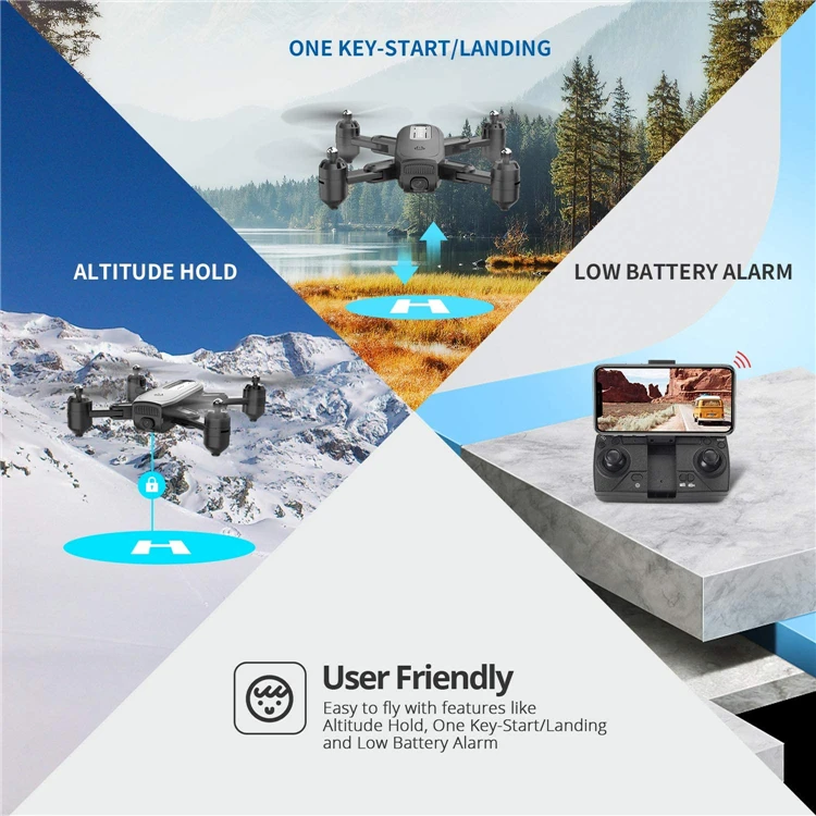 deerc d30 foldable drone with 1080p fpv hd camera