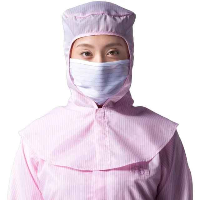 automobile plant Custom Color ESD Spray Painting Protective Food Factory Head Ear Safety  Work Cleanroom Dust Proof Hat Hood