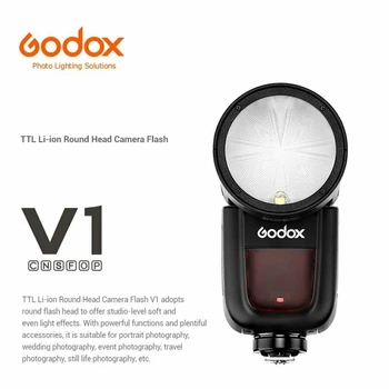 Godox  V1C V1N V1S V1F V1O V1P TTL 1/8000s HSS Lithium Battery Speedlite Camera Flash Lights for Canon Nikon Sony Fuji Olympus detail image