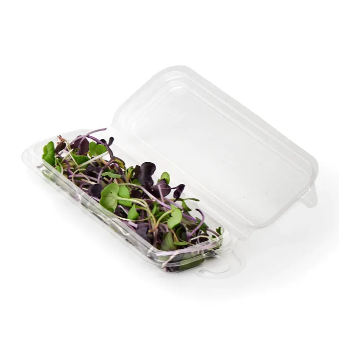 0.75-1 Oz Eco Friendly Containers For Microgreens Clear Herbs Clamshell ...