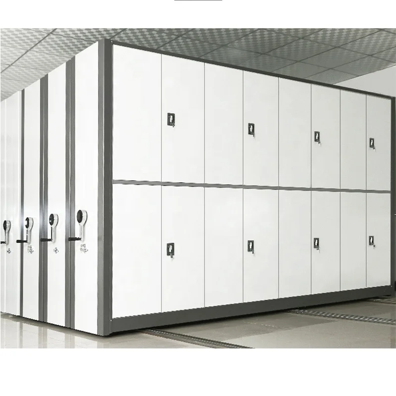 Source Factory Directly Sale Steel Filing Cabinet Metal Customized Size Specially Designed Documents Mobile Shelf Dense Rack