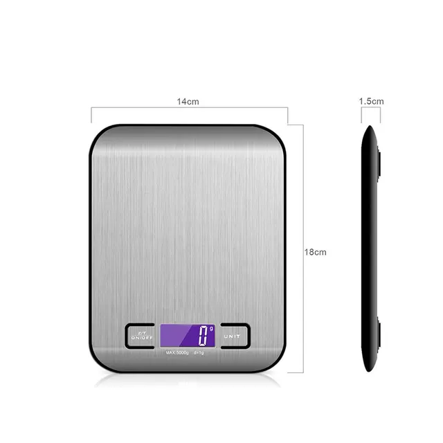 5KG 1G Stainless Steel Scale Digital Food Scale for Household Use
