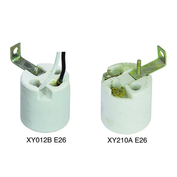 E26 자료 와이어 세라믹 소켓 브래킷 케이블 전구 기본 제조 업체 복주 