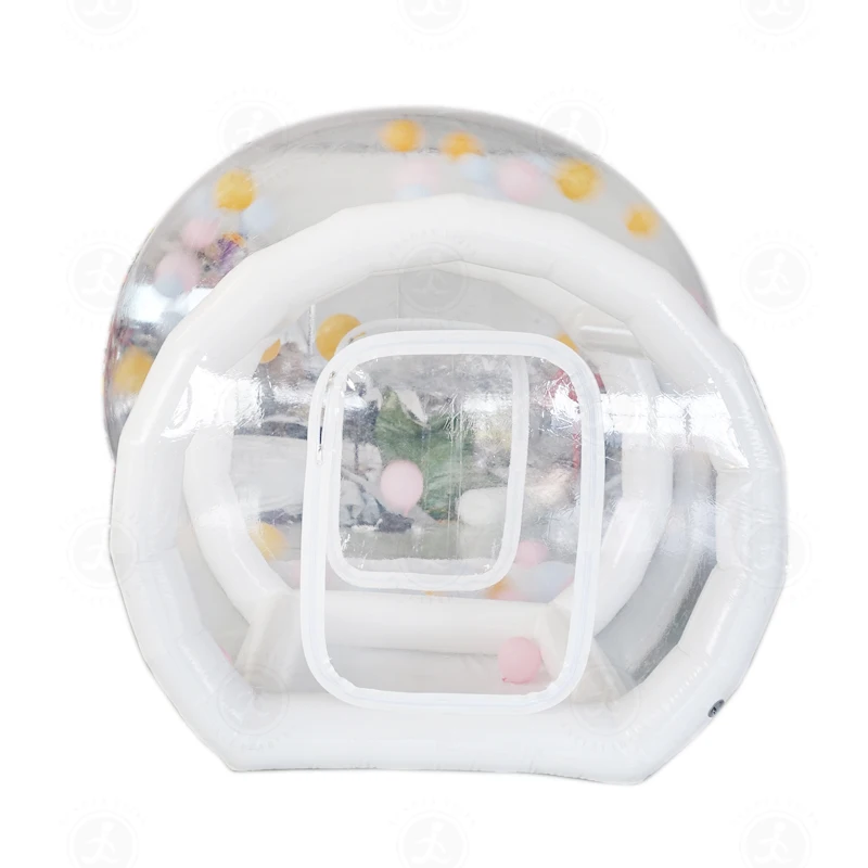 Commercial Outdoor Transparent Pvc Inflatable Bubble Tent With Balloons ...