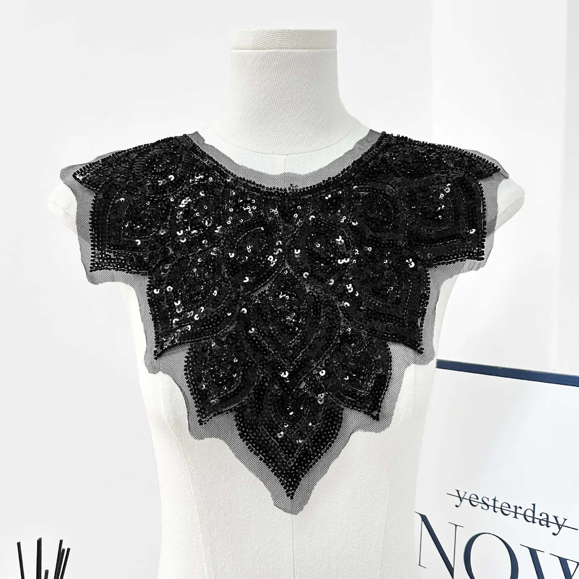 sheer mesh black dress Krystal Maxi Dress with Mesh Paneling  SEROYA