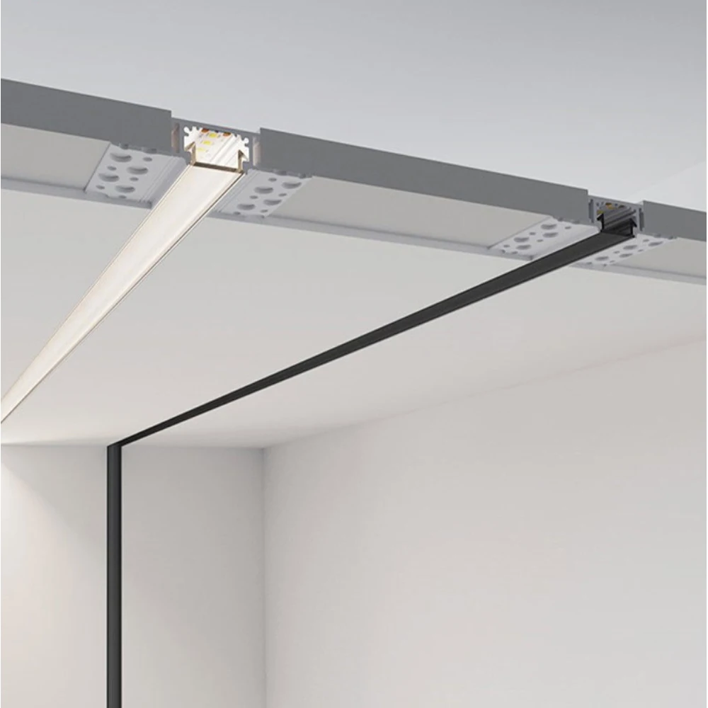 Штукатурный алюминиевый светодиодный профиль для гипсокартона встраиваемая длина 2 м и 3 в наличии продажа