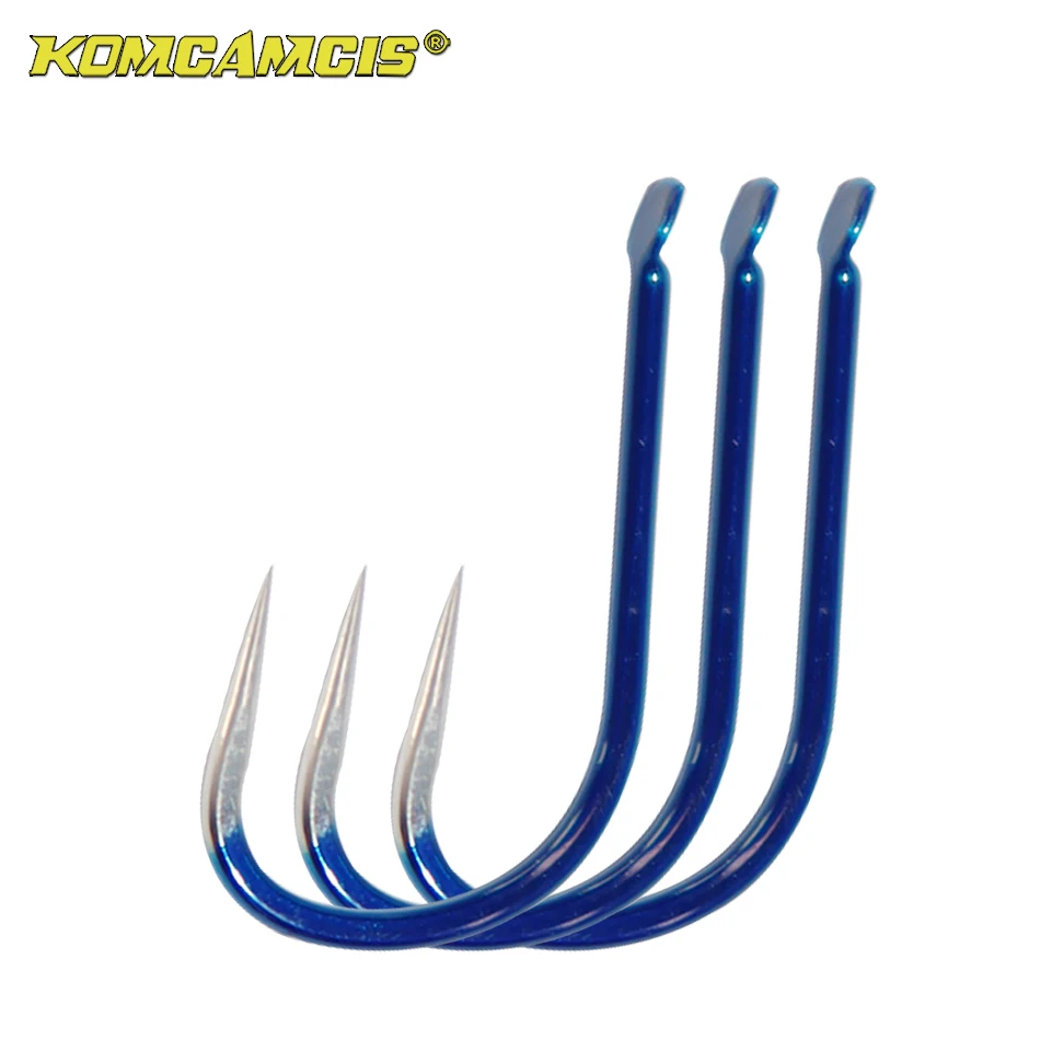 blue as a fish hook Blue Fish Hook High Carbon Steel No Barbs Competitive Stream Hook Crucian  Carp Hook Fishing Gear Wholesale| Alibaba.com