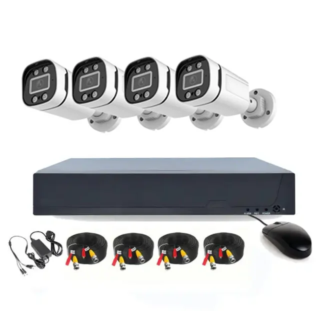 Home Security Cheapest 4CH 1080N DVR 5 MP Pixel H.265 Compression Format DVR Kits CCTV System