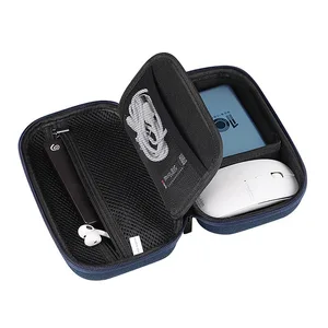 Hot Selling Durable EVA Case for Data Cable Waterproof Portable Storage Bag Compatible With Air-pods Headphone Cable Box
