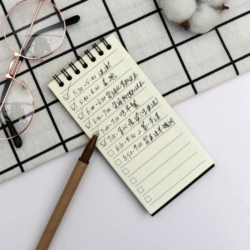 Оптовая продажа, индивидуальный дешевый спиральный мини-блокнот, карманный дневник