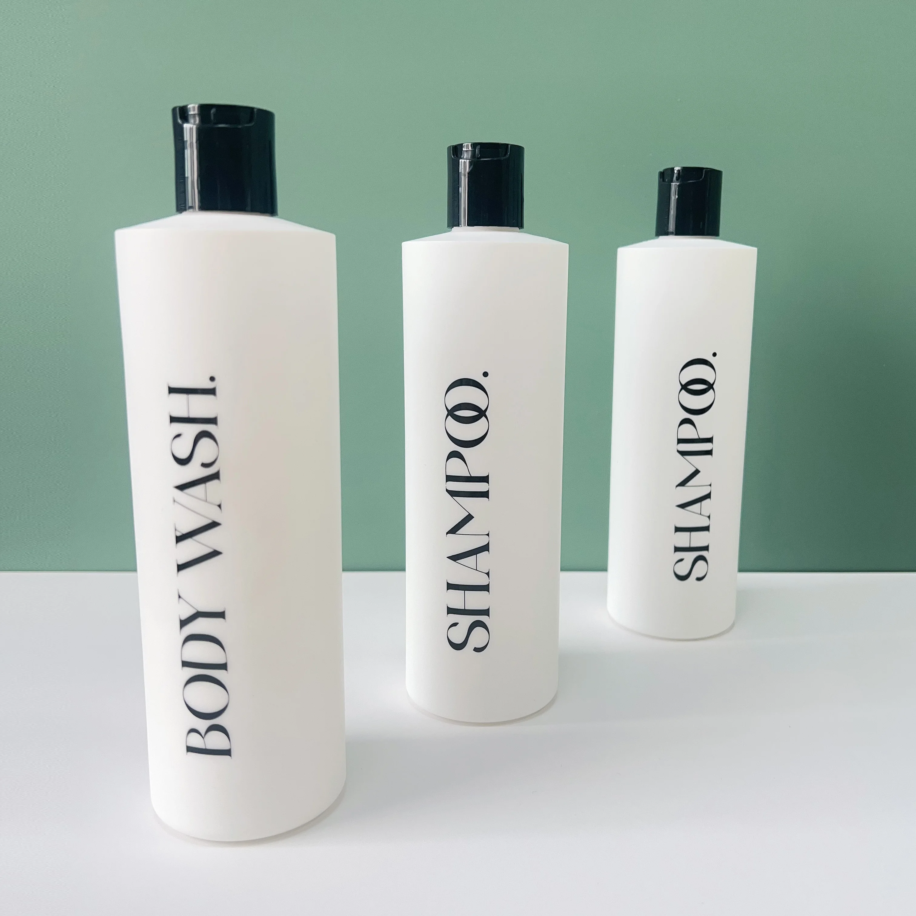 Luxury 400ml Soft Touch Body Lotion Shampoo Body Wash HDPE Plastic Bottle