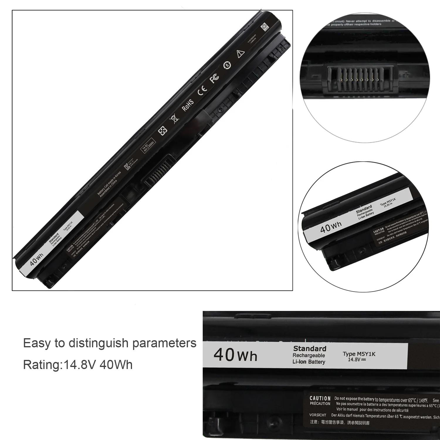 Factory Supply Low Price Dell 40 Wh Replacement Endurance Highpower