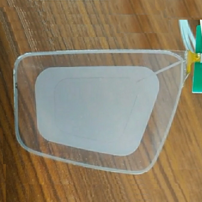 Custom design pdlc lcd round shape 15V pnlc shutter lcd FPC connector auto sunglass lcd