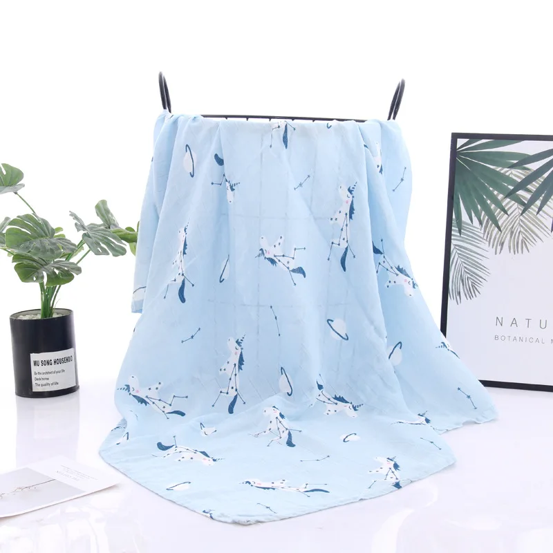 Muslin Baby Swaddle Cloth Cheap 2 Layers Baby Muslin Swaddle Blankets