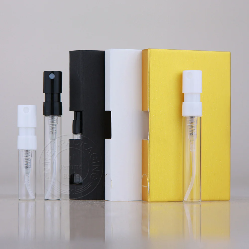 2ml Mini Glass Vial Sample Perfume Bottle With Card Oem Wholesale