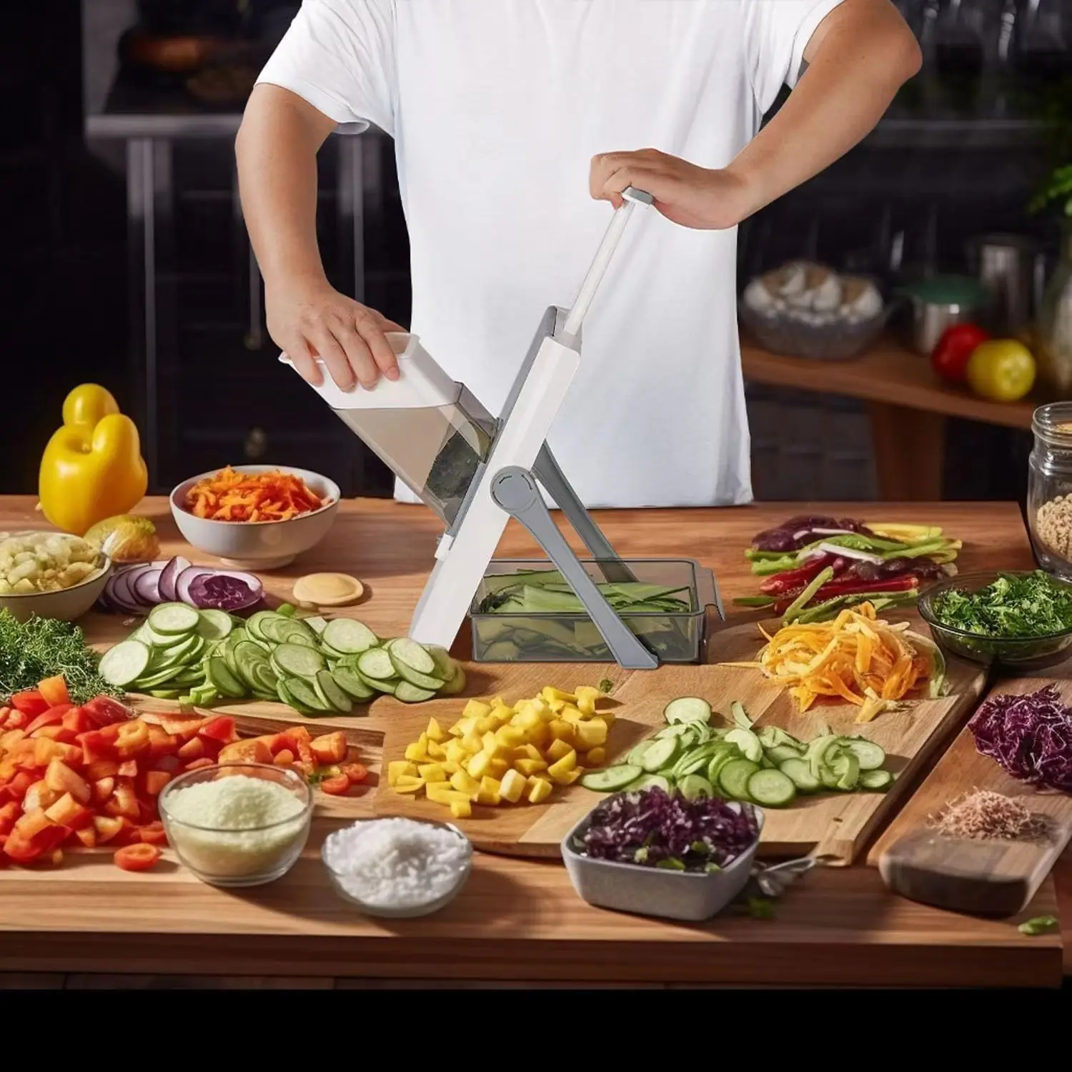 2024 Hot Sale High Quality 5 In 1 Mandolin Slicer Multifunction Fruit