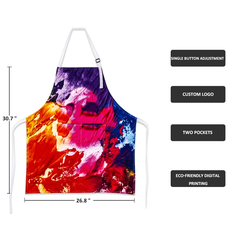 Фартук KEFEI SCP для кухни, фартук с принтом на заказ, фартук для официанток, фартук с напечатанным логотипом для дизайна ногтей