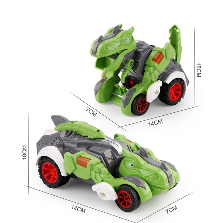 Inertial Impact Deformed Dinosaur Car Toy for Children