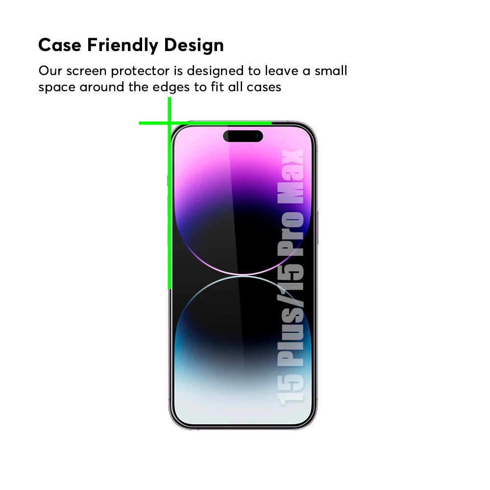 2 & 3 Pack Mobile Phone Tempered Glass Screen Protector For Iphone 12