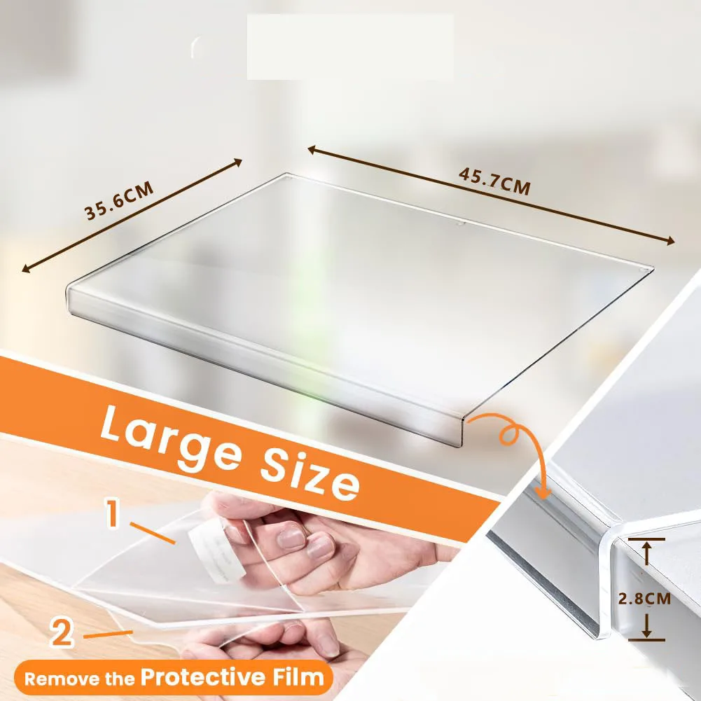 product customized acrylic non slip clear eco friendly reusable durable kitchenware cutting board oem odm for fruit and vegetable use-7