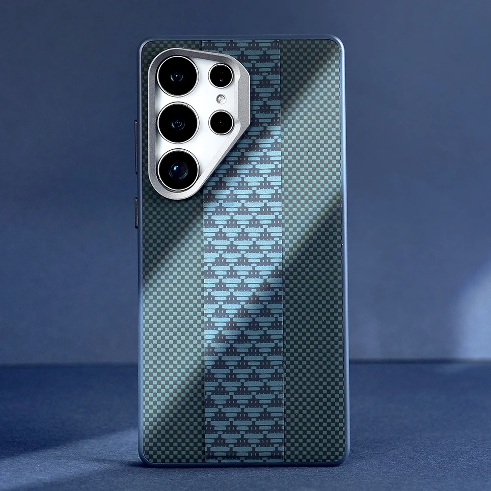 Custom PU Leather Phone Case for Samsung Triangular Pattern Case Cover for iPhone 12 13 14 15 16 17 Pro Max