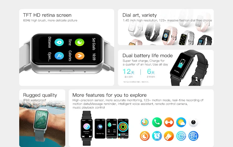 2025新品女性用Z165スマートスポーツバンドスリムIP67防水スクエア