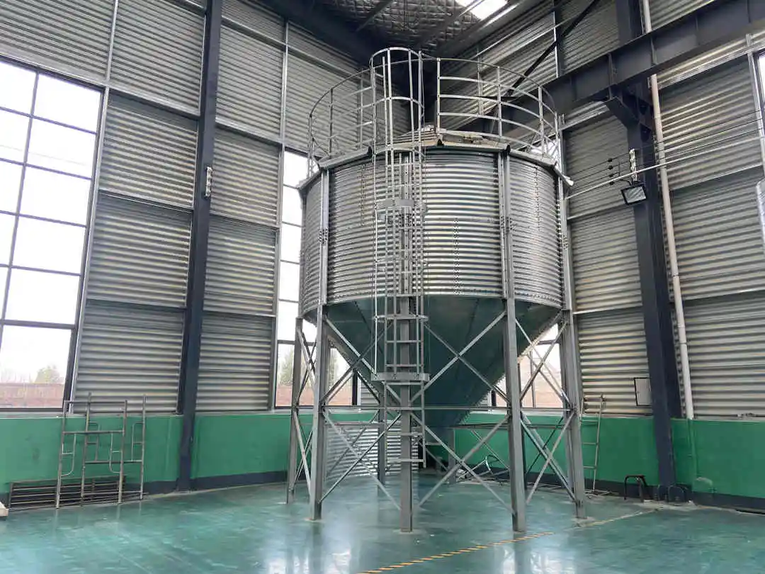 HKB 20 Ton Stainless Steel Chicken Feed Bin & Grain Storage Silo for Poultry Farm with 25-30 Years Service Life