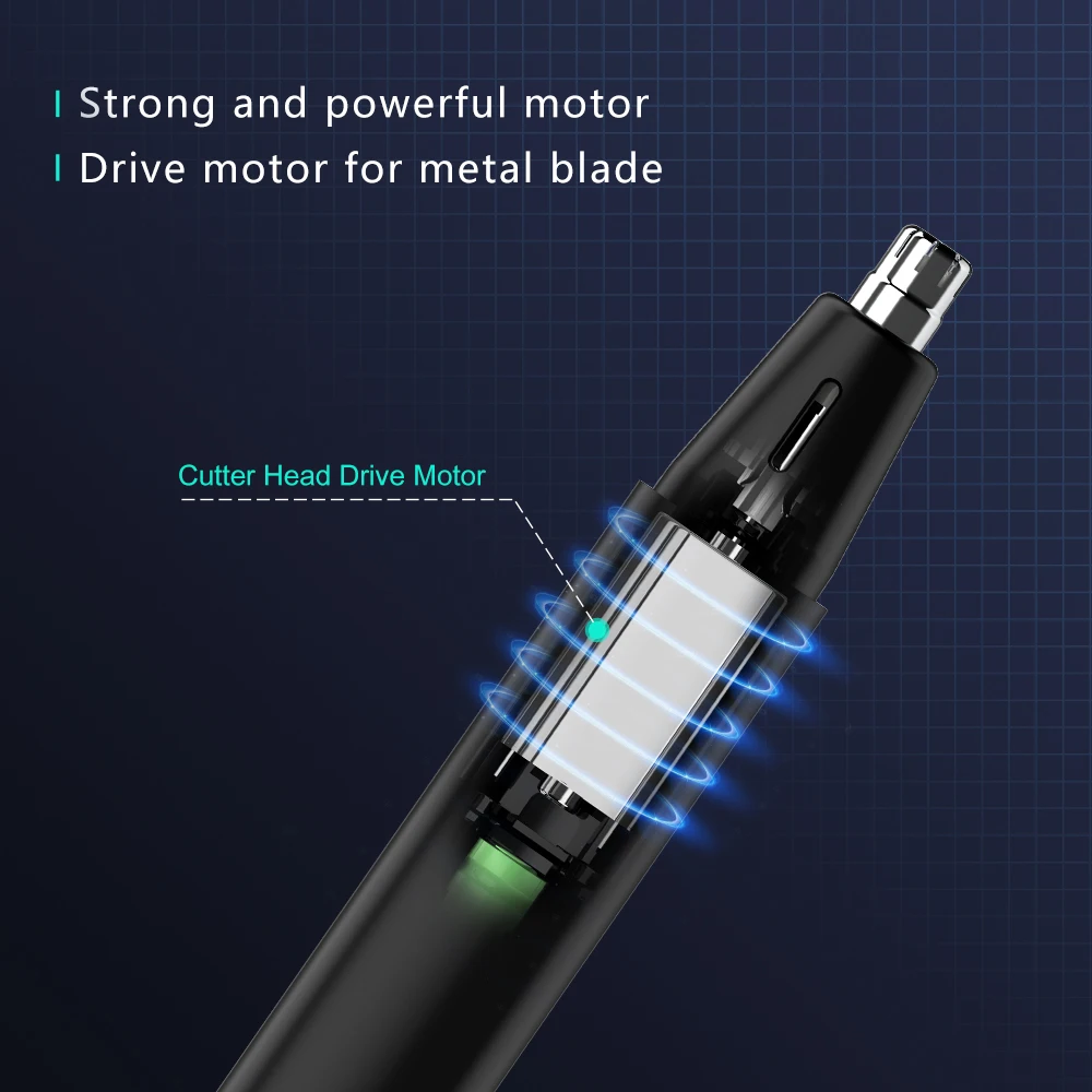 Съемный портативный беспроводной Перезаряжаемый водонепроницаемый безболезненный прибор для удаления волос электрический триммер в ушах и