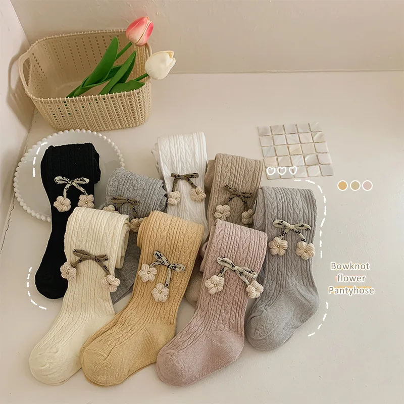 Custom Kids Cable Knit Leggings view 2
