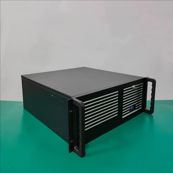 4U Industrial Control Aluminum Front Panel Computer Case Deep 450 ATX Motherboard Workstation Rack-Mounted Industrial Server