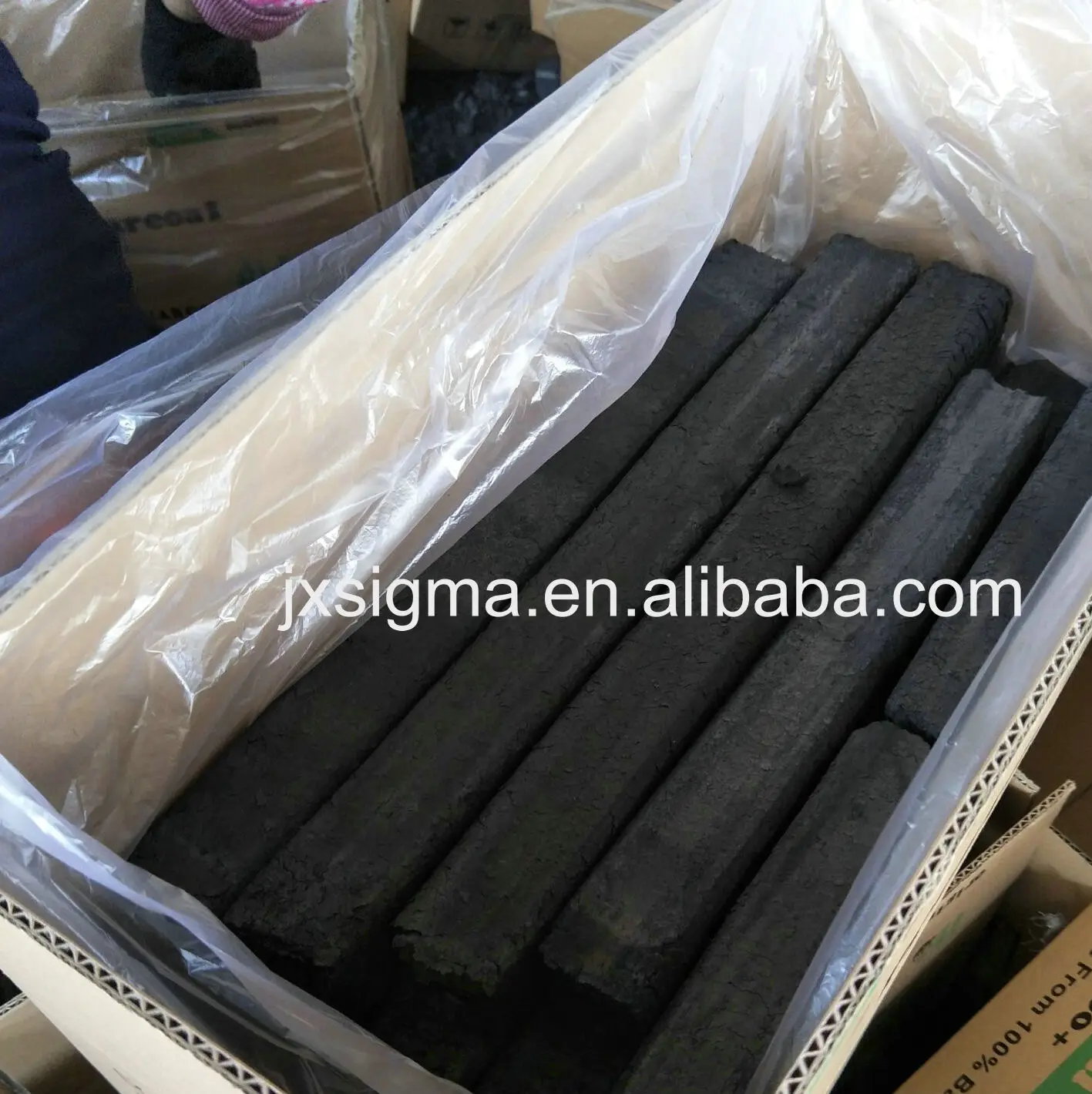 Sigma A Grade High Temperature Long Time Burning Machine Made Smokeless Odorless 10 Kg Charcoal