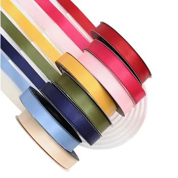 High Quality Luxury Warm Brown Satin Ribbon Custom Decorative Ribbons for Valentine's Day Gift Wrapping Wholesale