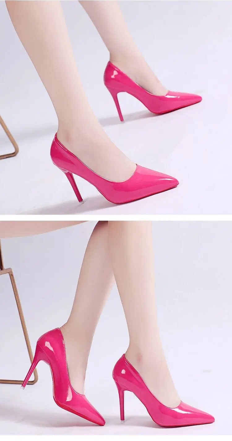 New Design Nice High Heels Red Bottom Women Dress Casual Sandals Plain ...