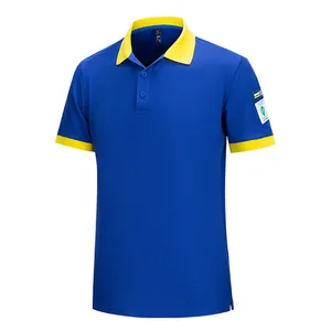 Wholesale Customized LOGO Supported Short Sleeves T-shirt Soft Breathable Anti Static Functional Gas Station Polo Shirt