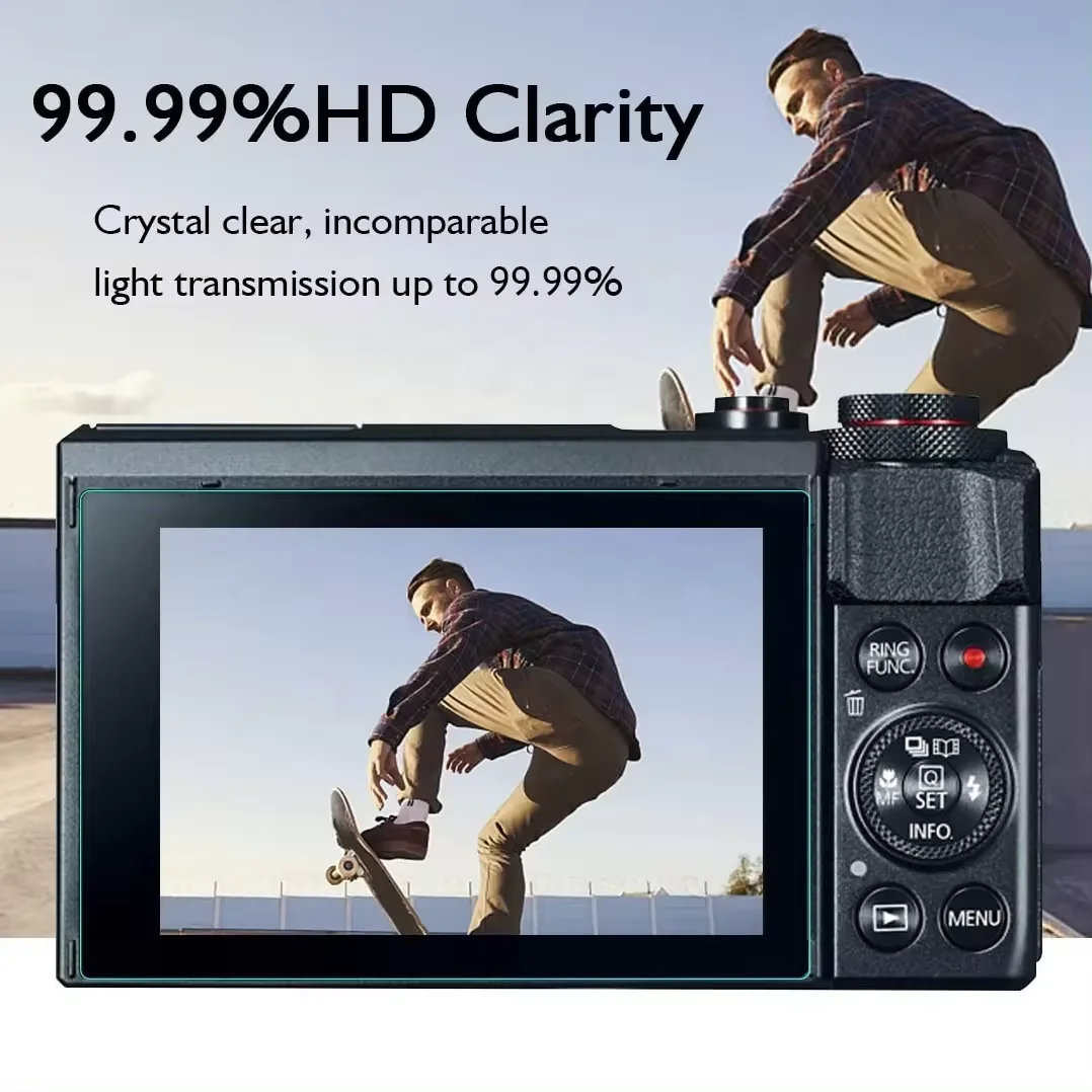 For Canon G7X Mark II G9X G9XII G7X G5X Digital Camera 9H Waterproof Anti-scratch Tempered Glass Screen Protector Film