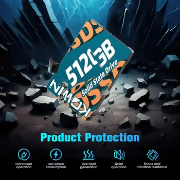 KOWIN 512GB SATA SSD - Real Storage Capacity, 520MB/s Read Speed