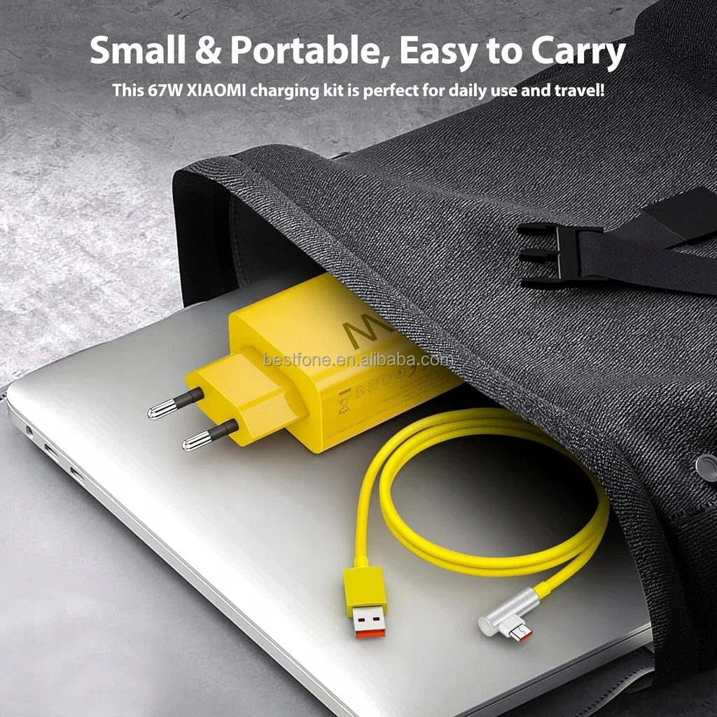 67W USB Charger for Xiaomi Mi 14 Redmi Note 13 Fast Charge