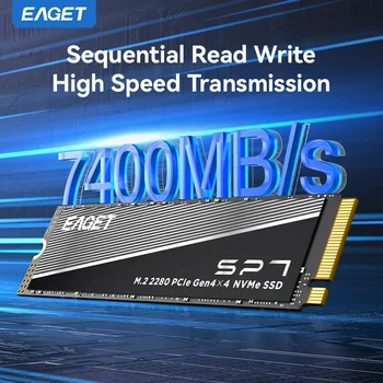 EAGET SP7 SSD - 7400mb/s Pcie 4.0 M.2 Nvme Solid State Drive
