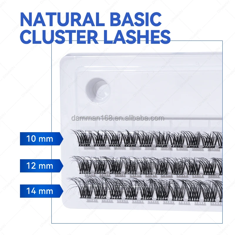 DAMMAN Best Lash Cluster Lash Kit Matte Black Soft DIY Lash Extension Kit for Beginners