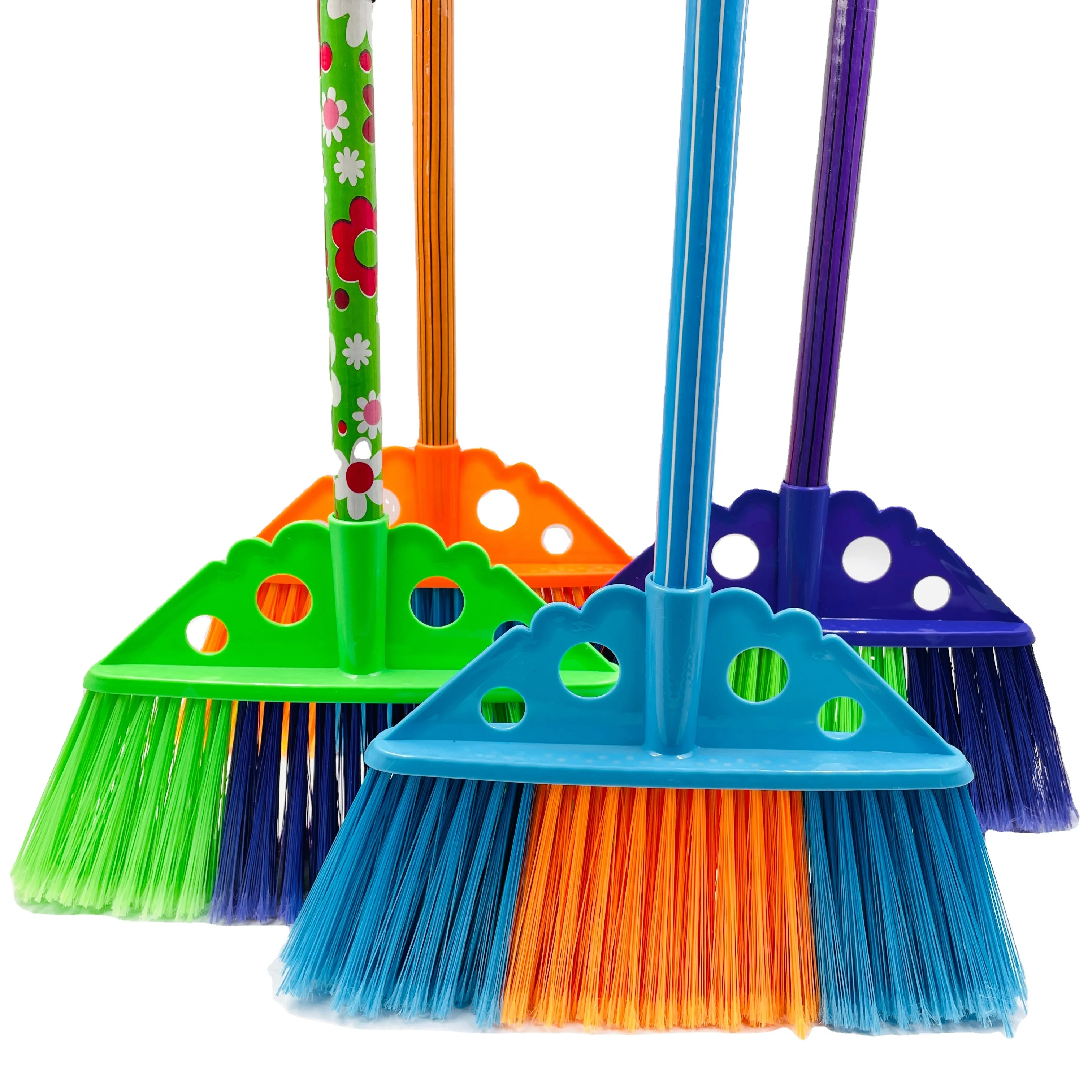 Spazzola E Paletta Rigida Set Spazzola E Pattumiera Con Manico Lungo - Ideale Per Esterni E Pulizie Resistenti Scopa Con Paletta - Foto 5