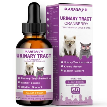 Wholesale Natural Urinary Tract Cranberry Drops For Dogs & Cats Support Bladder, Kidney & incontinence UTI For Dogs & Cats