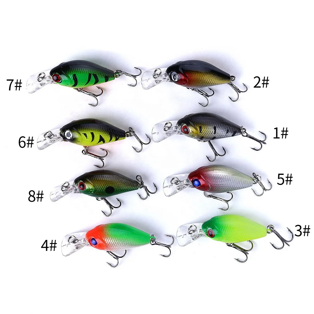 5cm/4.4g Bass Fishing Lures Crank Bait Crankbait Tackle Swim Bait 1
