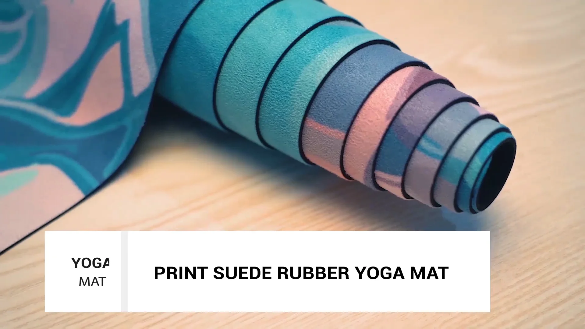 Rubber Suede Yoga Mat Foldable Natural Keepeak Free Sample Anti Slip