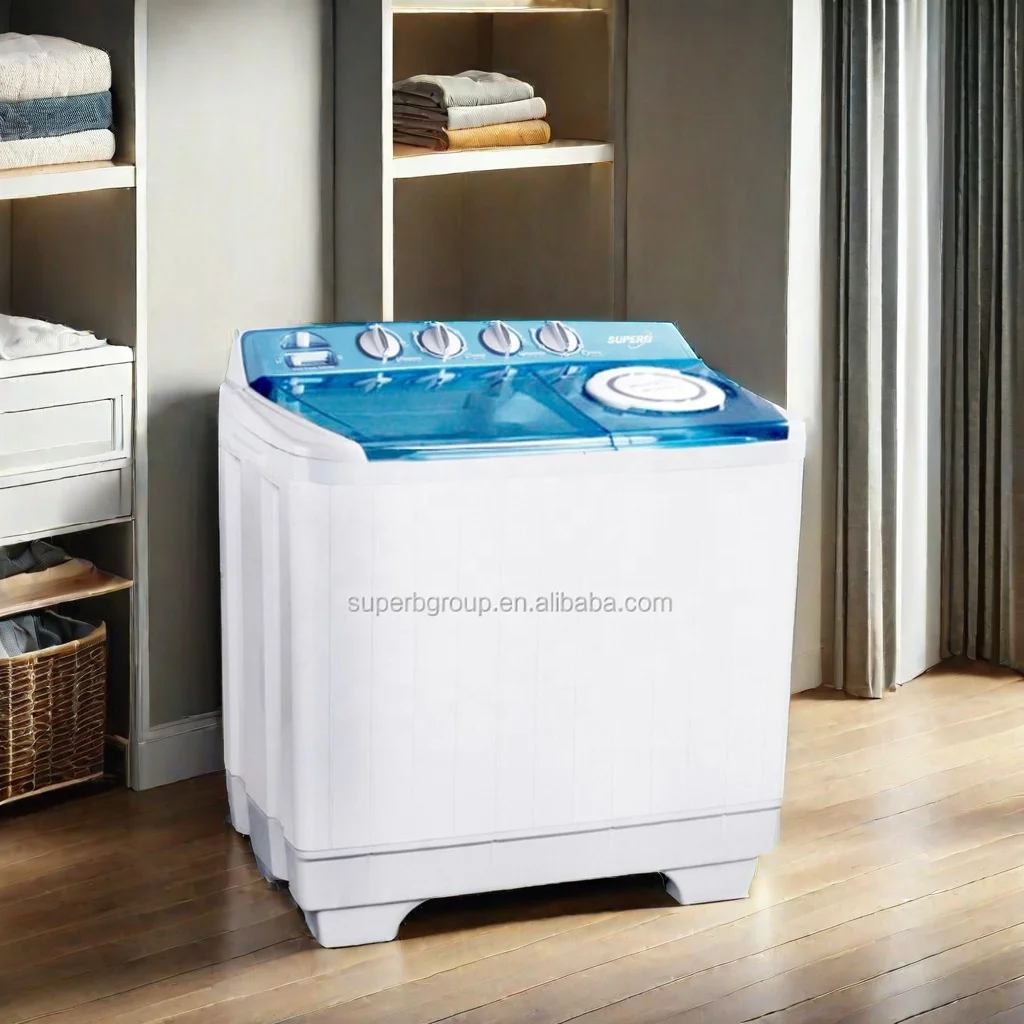 Automatic Washing Machine with Spin Dryer Compact Efficient
